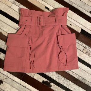 NWT Dusty rose belted cargo skirt by prettylittle thing